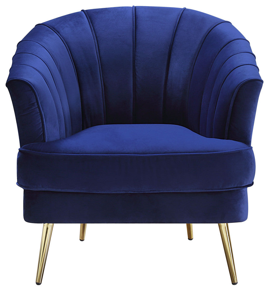 ACME Eivor Chair, Blue Velvet