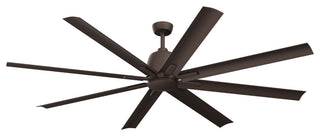 75" 8 Blade Ceiling Fan, Satin Natural Bronze