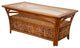 Panama Cocktail Table With Glass, Sienna
