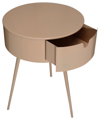 Bali Metal Side Table/Nightstand, Pink