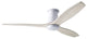 Arbor Flush Fan Gloss White, 54" Whitewash Blades, Wall/Remote Control