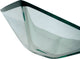 Square Clear Glass Vessel 19mm thick Bathroom Sink