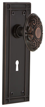Mission Plate with Keyhole Double Dummy Victorian Door Knob