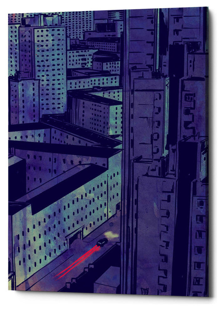 Epic Graffiti "Cars 10" by Giuseppe Cristiano, Giclee Canvas Wall Art, 26"x40"
