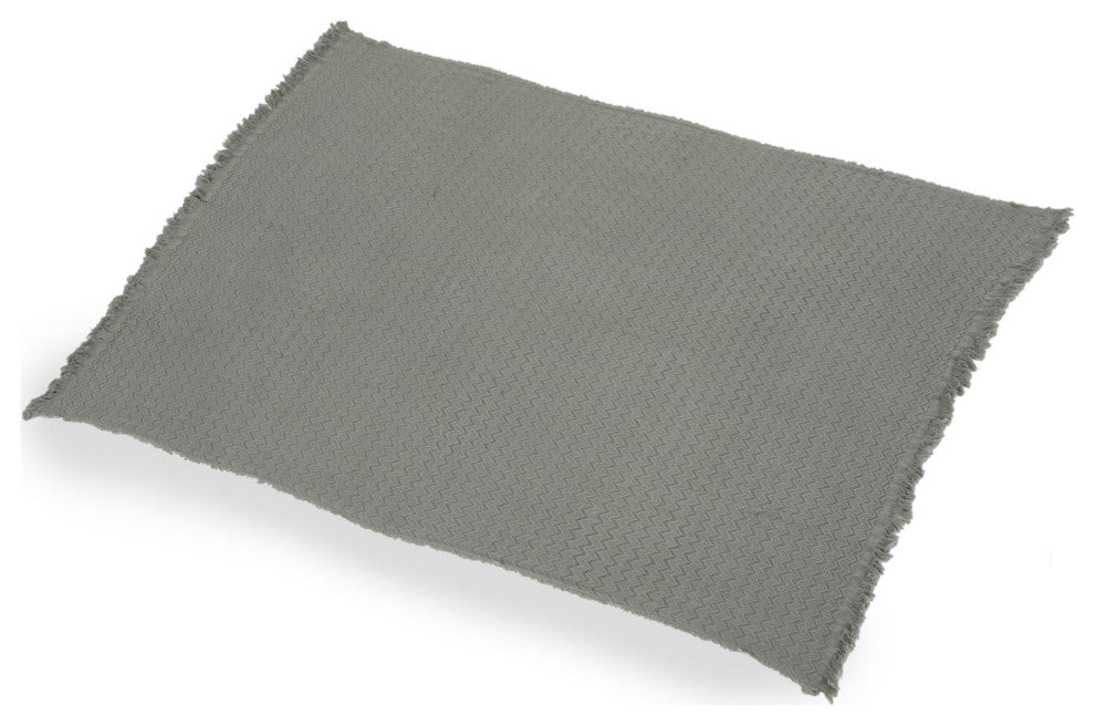 Daisy Cotton Throw  Blanket with Fringes