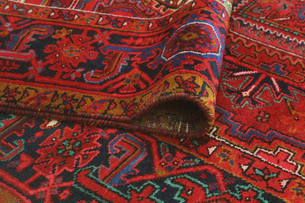 Vintage Heriz Dudley Red/Charcoal Rug, 10'0x12'7