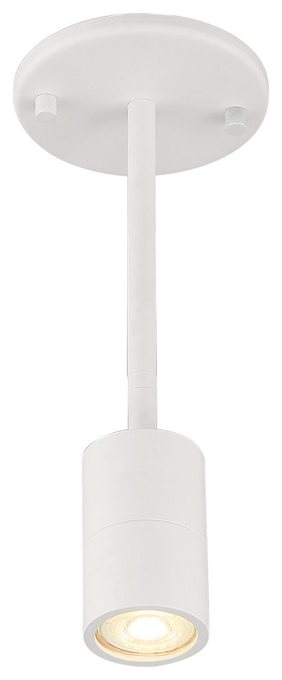Cafe 1 Light LED Wall Or Ceiling Spotlight, Matte White