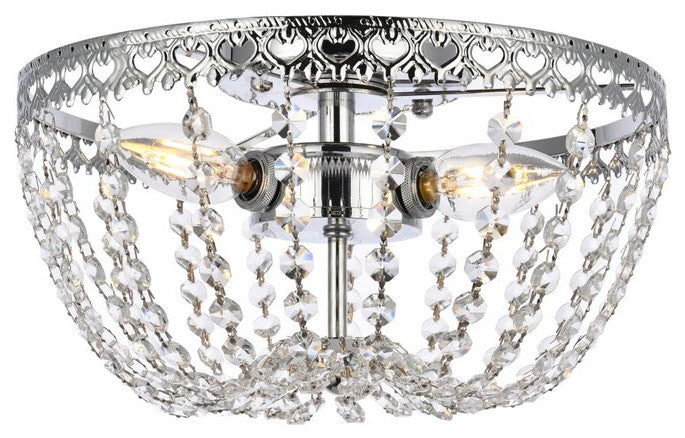 Kaine 12" Flush Mount, Chrome