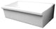 Large Quatro Alcove Reversible Fireclay Sink, White