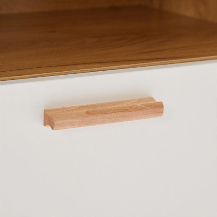 Modern TV stand table Wood TV cabinet with white finish