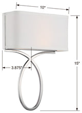 Brinkley 2 Light Polished Nickel Wall Mount