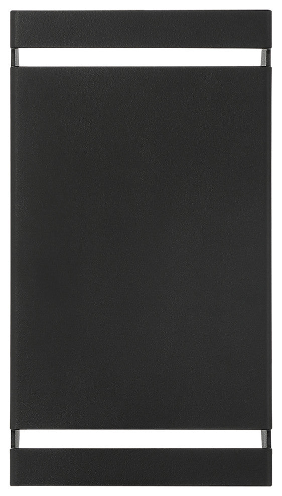 La Vida Bi-Directional Tall Outdoor LED Wall Mount, Black