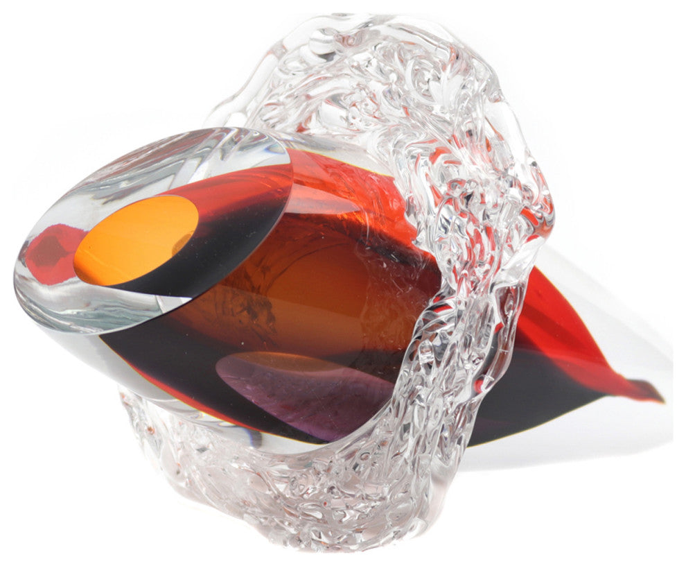 Murano Glass Design Cornucopia Abstract Sculpture