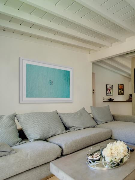 "Aqua Waters" Framed Painting Print, 36"x24"