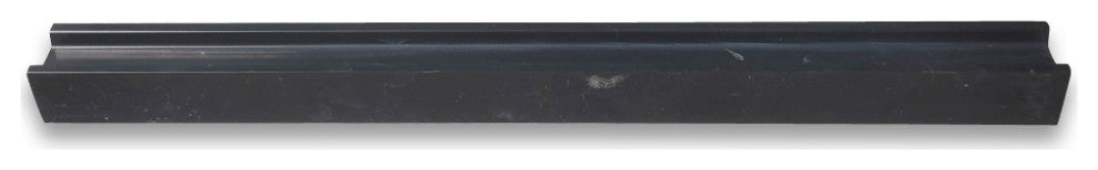 Nero Marquina Black Marble Groove Liner Pencil Trim Molding Polished, 1 piece