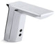 Kohler Geometric single-hole Touchles bathroom sink faucet, Polished Chrome