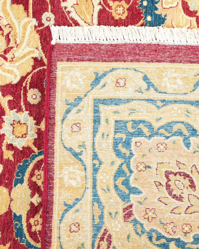 Zuri, One-of-a-Kind Hand-Knotted Area Rug Red, 8'1"x10'0"