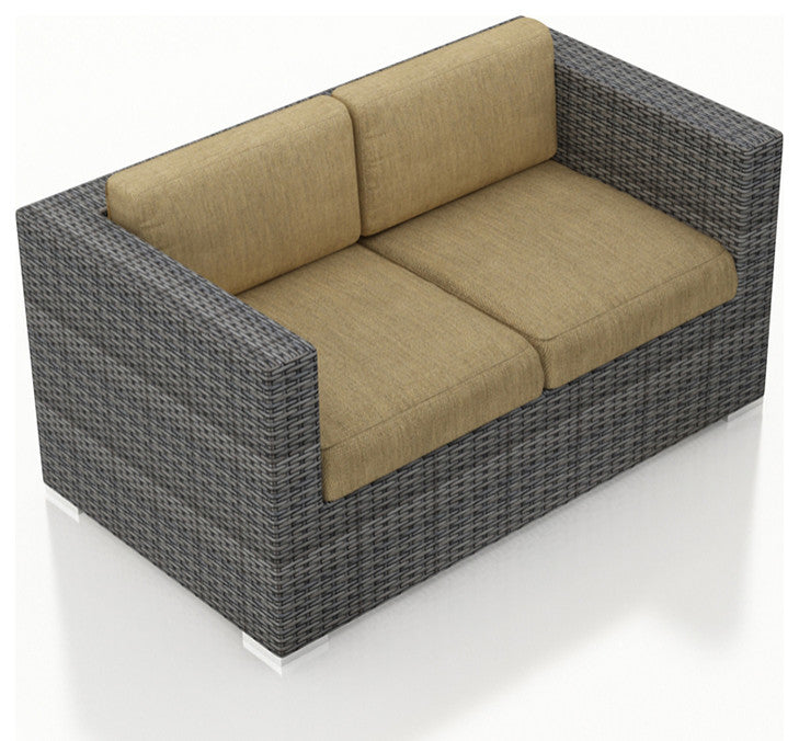 District 4 Piece Loveseat Set, Heather Beige