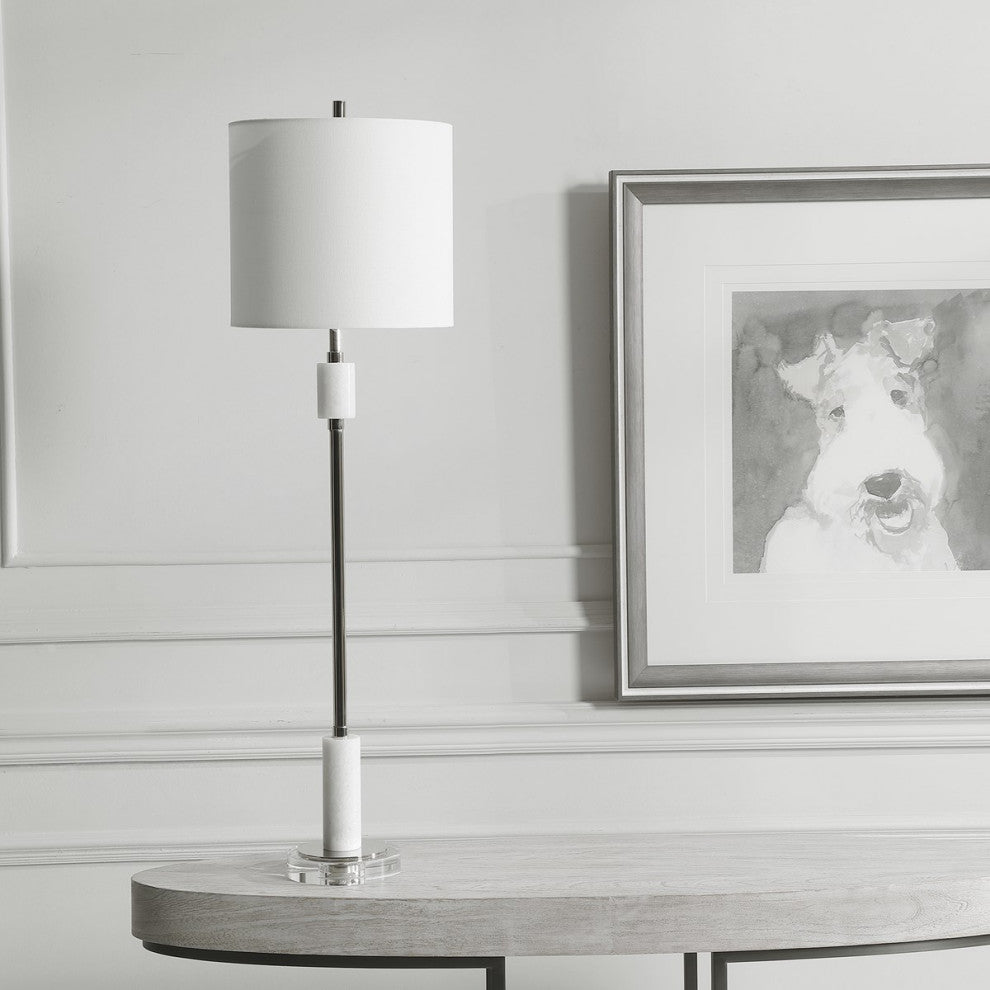Uttermost Sussex Nickel Buffet Lamp 29793-1