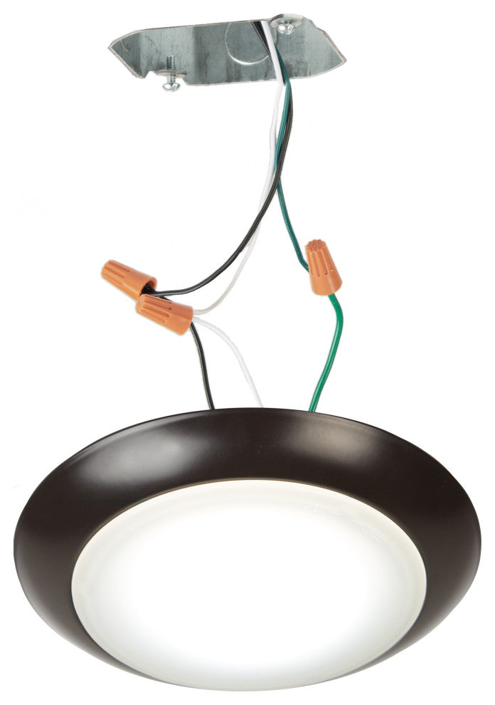 Disc LED Energy Star Flush Mount, Bronze