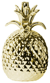 Porcelain Figurine, Polished Chrome Gold, Small