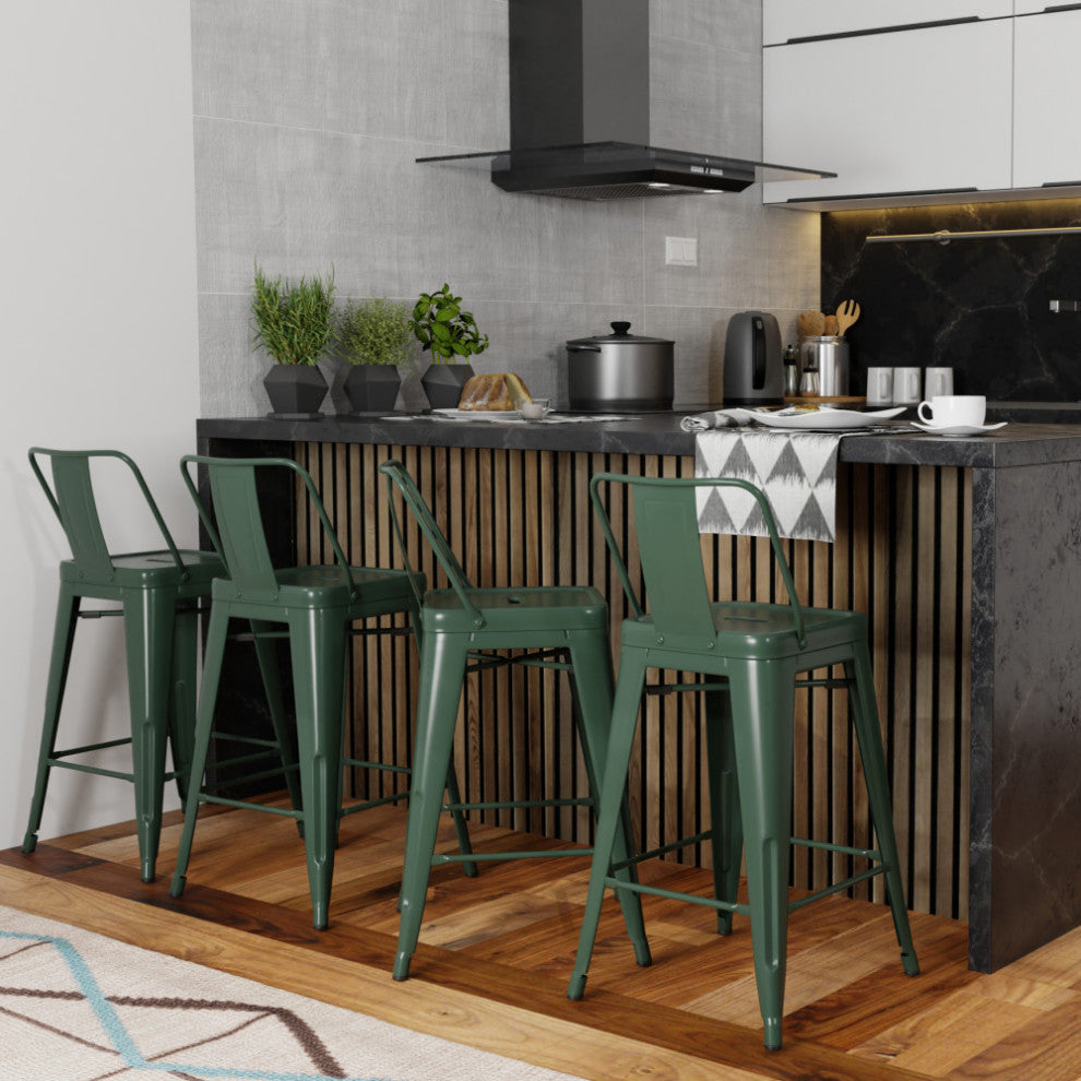 Rayne 24 inch Metal Counter Height Stool (Set of 4)