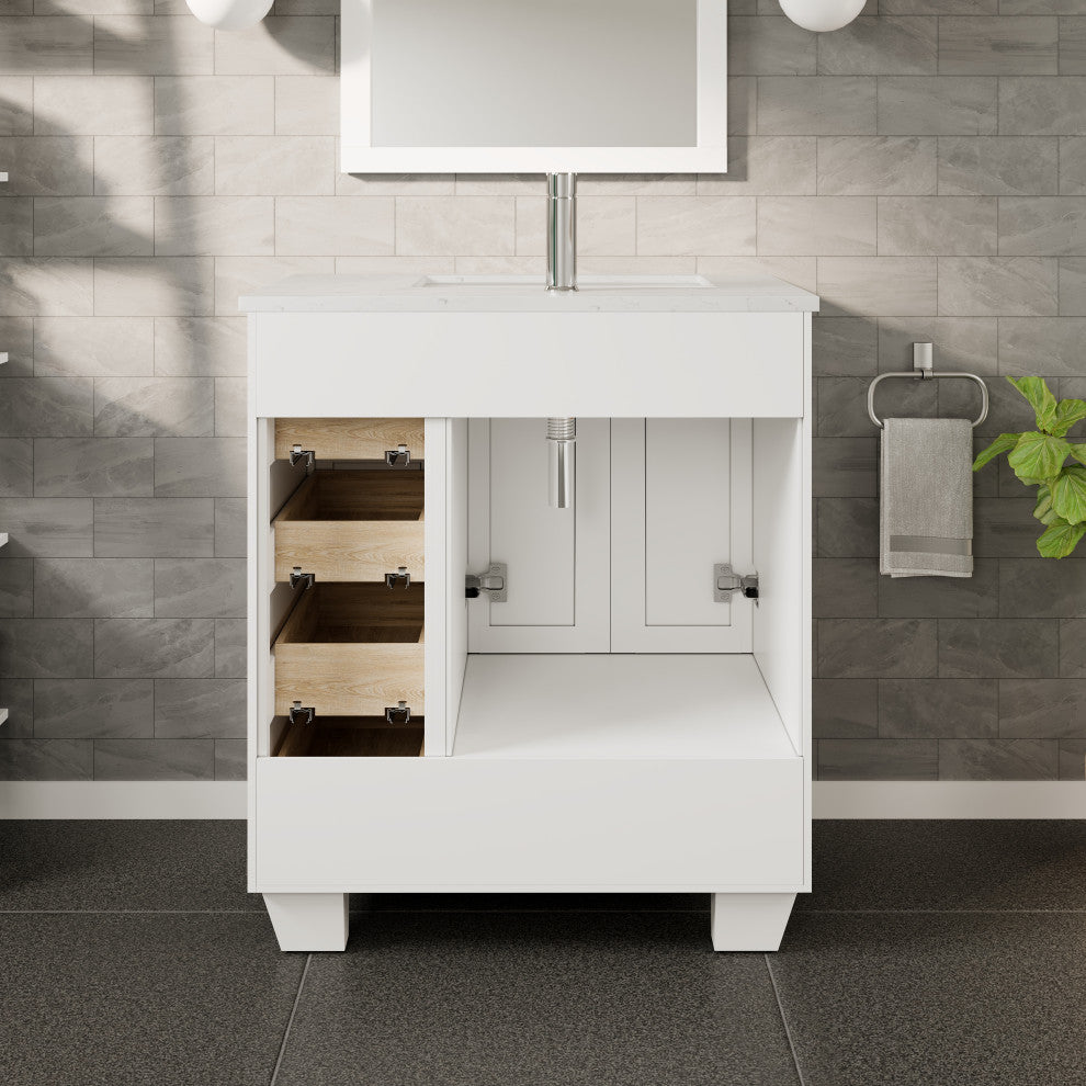 Eviva Happy 28" White, Quartz Top