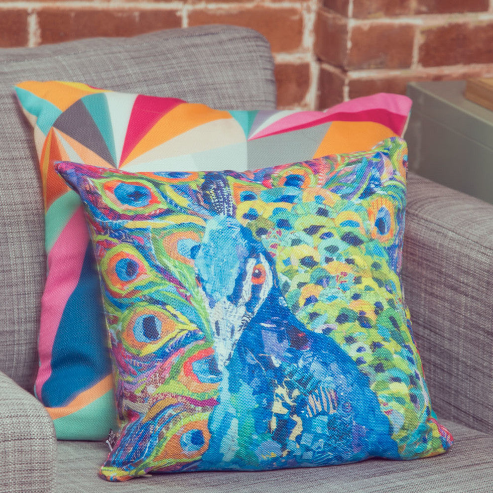 Elizabeth St Hilaire Nelson Cacophony Of Color Outdoor Throw Pillow, 26x26x7
