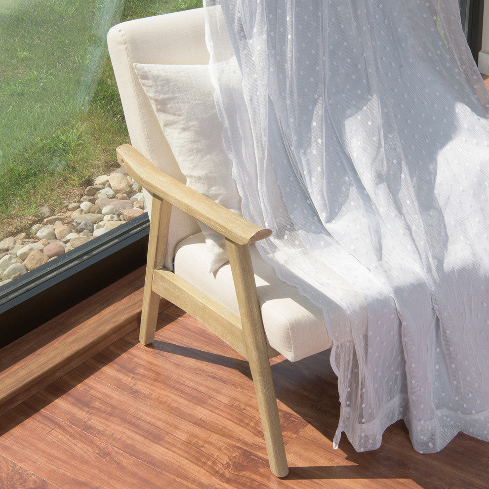 Sheer Pretty Dot and Blackout Curtains, Vapor, 52"x84"