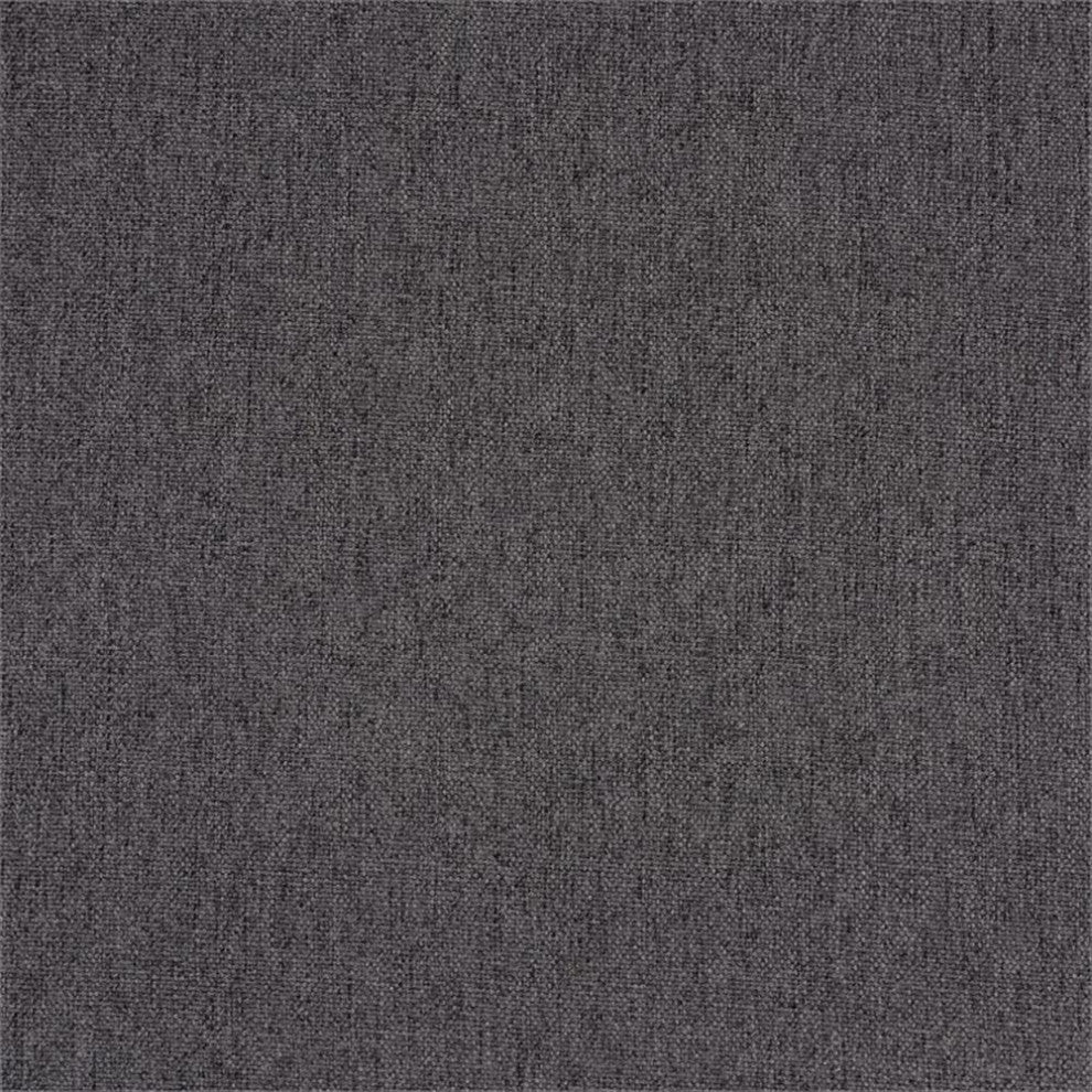 Baxton Studio Hanson Dark Gray Fabric and Walnut Brown Finished Wood Ottoman