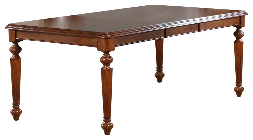 5-Piece 76" Rectangular Extendable Butterfly Dining Table Set, Seats 8