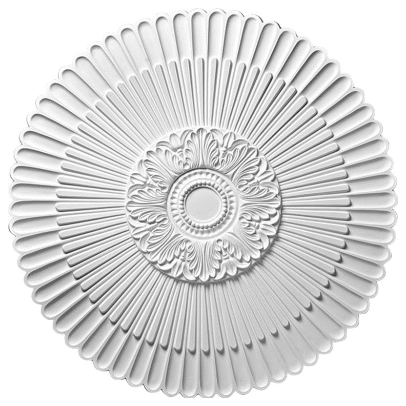 Floral Rush Ceiling Medallion, Large