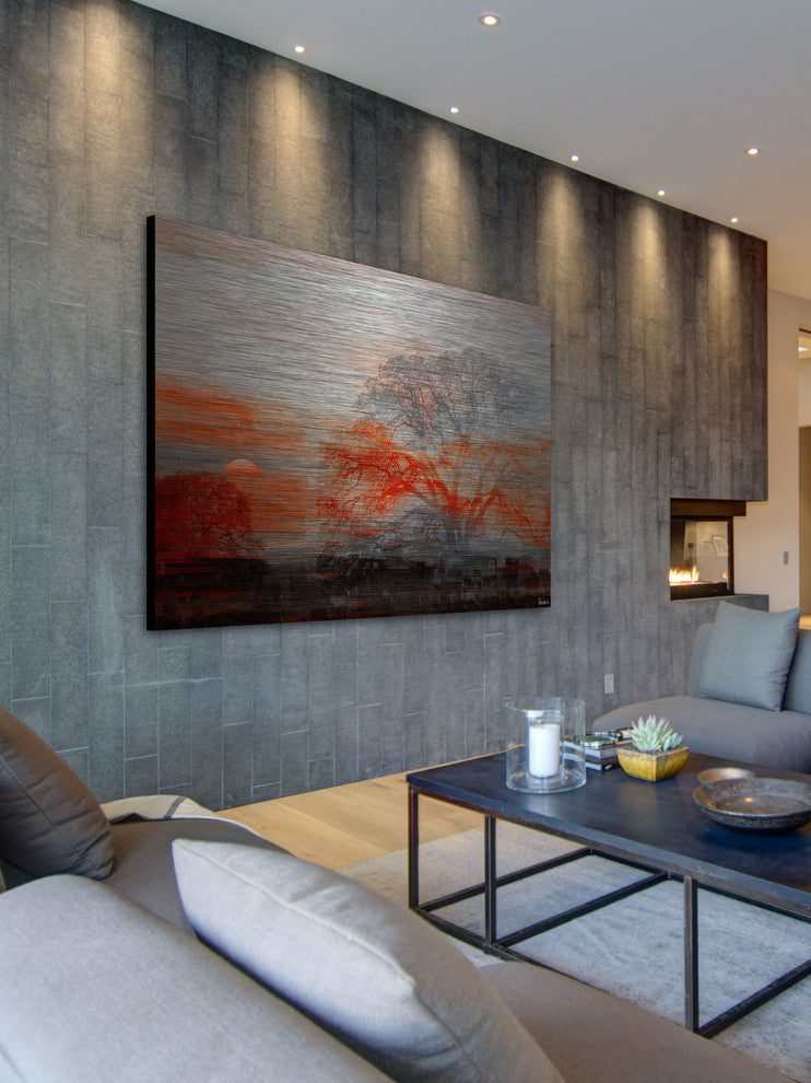 "Casa Vista" UV Ink Print on Brushed  Aluminum, 45"x30"