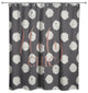 Holy Chic White Polka Dots on Black 71x74 Shower Curtain