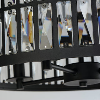 Maxim 21815BC Madeline 4 Light 20"W Crystal Pendant - Black