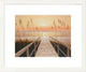 "Walkway to Sea" Framed Digital Print by Diane Romanello, 25x21"