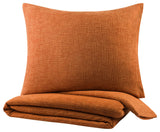 Surya Waffle Brick Red Euro Sham 26"H X 26"W