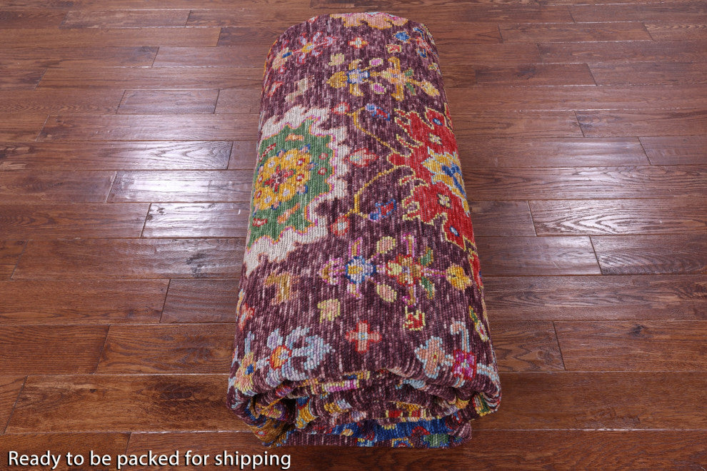 Turkish Oushak Hand-Knotted Wool Rug 9' 10" X 13' 7" - Q16101