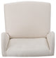 GDF Studio Asheville Modern Fabric Wingback Chair, Beige