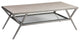 Adamo Silver Gray Cocktail Table