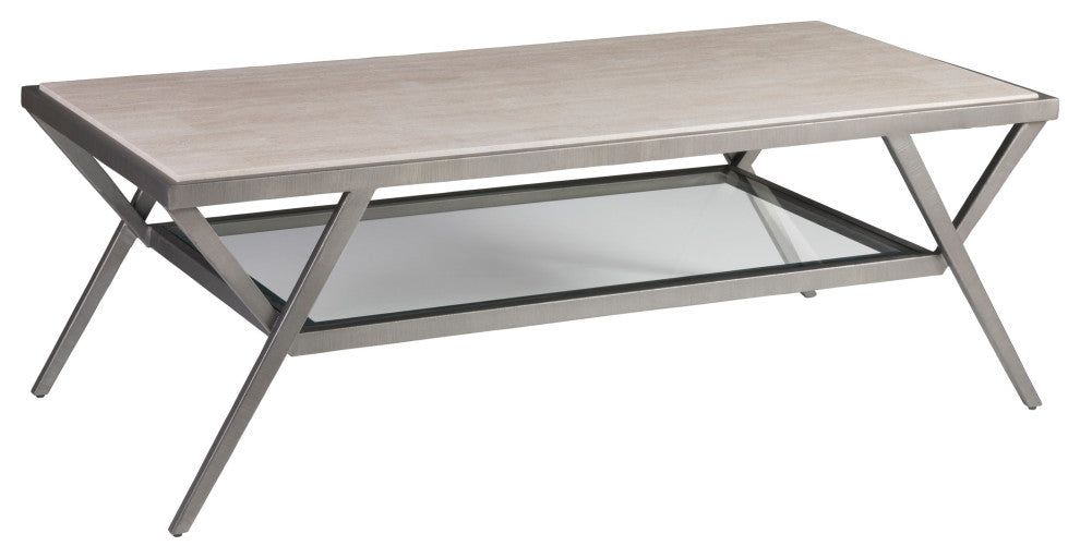 Adamo Silver Gray Cocktail Table