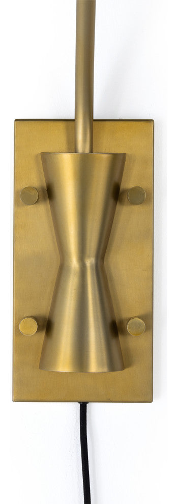 Bennington Sconce-Antique Brass Iron