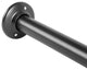 Utopia Alley Rustproof L-Shaped Corner Rod Vertical Ceiling Support Bar, Black