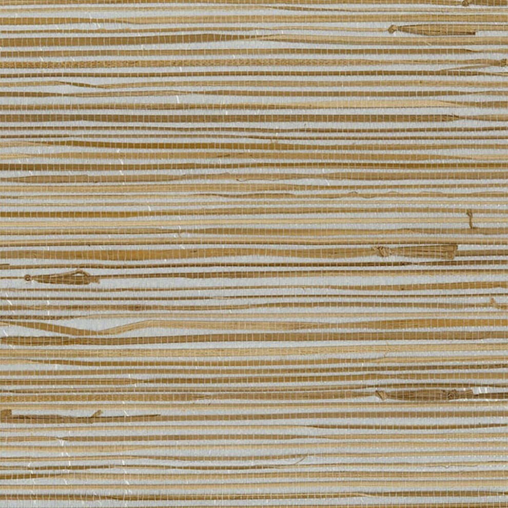Decorator, Grasscloth Texture Wallpaper Brown Roll