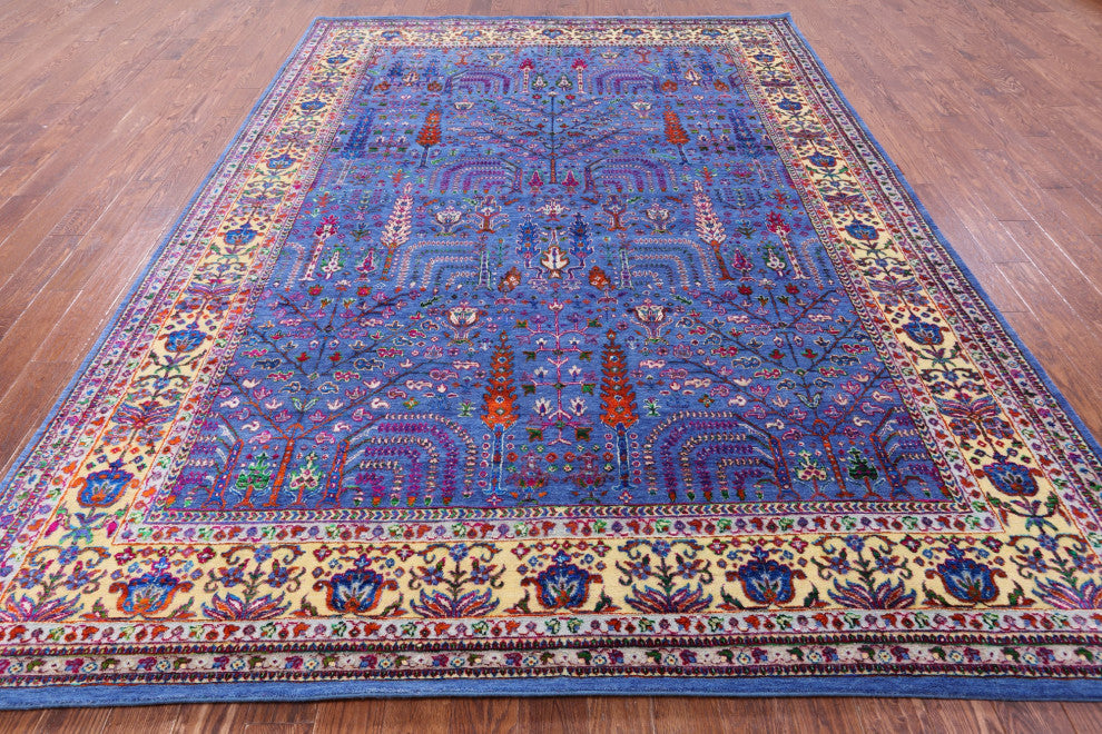 Wool & Silk Persian Ziegler Handmade Rug 8' 10" X 11' 11" - Q13722