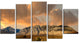 "Sierra Nevada Mountain" Landscape Wall Art Canvas Print, 5 Panels, 60"x32"