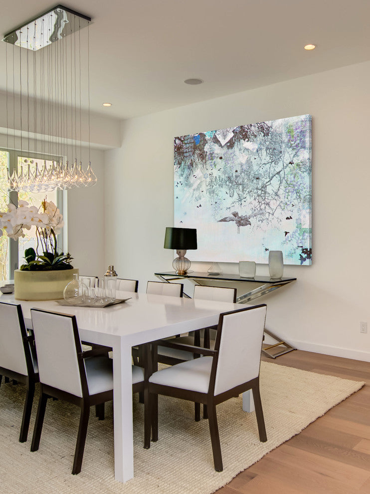 "Winter" Painting Print on Canvas by Tracy Silva Barbosa