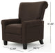 GDF Studio Thelma Traditional Fabric Recliner, Coffee
