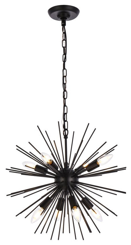 Tanner 8-Light Black Pendant