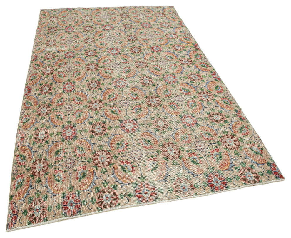 Rug N Carpet - Hand-knotted Anatolian 5' 0'' x 8' 1'' Antique Vintage Rug